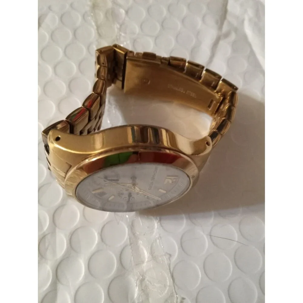 MK5192 LADIES Watch MICHAEL KORS HIGH END 3 DIALS MILITARY RTL $295 8 Inches+-